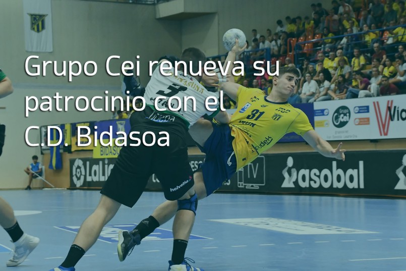 Grupo Cei renueva su compromiso con el Club Deportivo Bidasoa de Balonmano por tercer año consecutivo