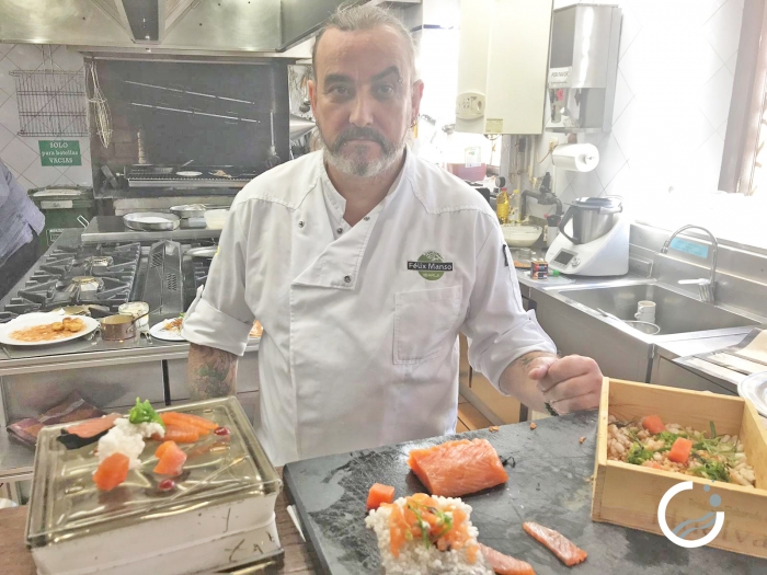 Felix Manso en el curso de ‘Creatividad sobre la barra. Pintxos y raciones selectas’.