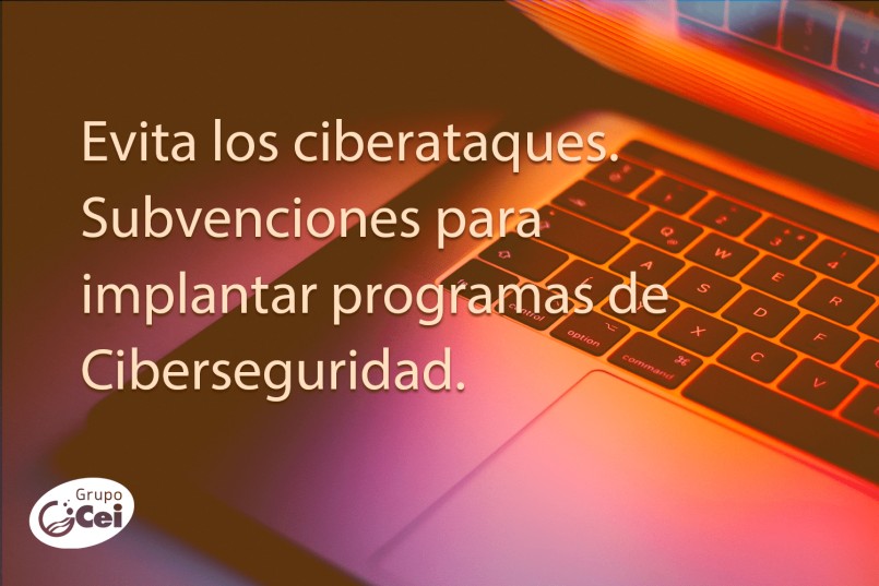 Evita los ciberataques. Subvenciones para implantar Programas de Ciberseguridad